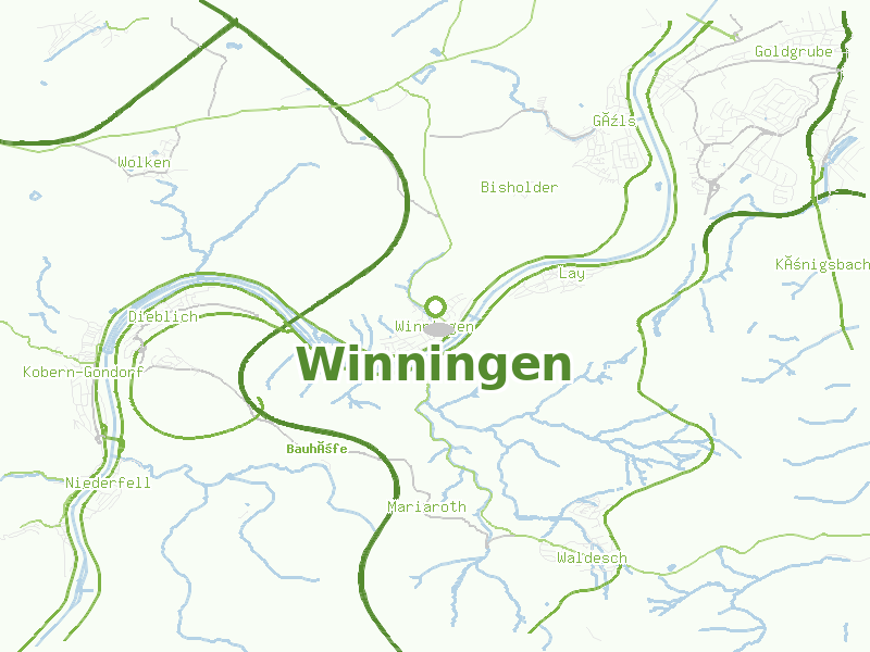 Karte von Winningen