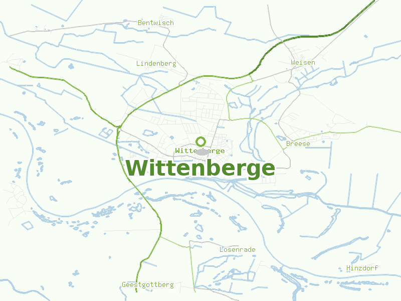 Karte von Wittenberge