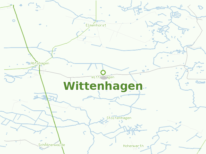 Karte von Wittenhagen