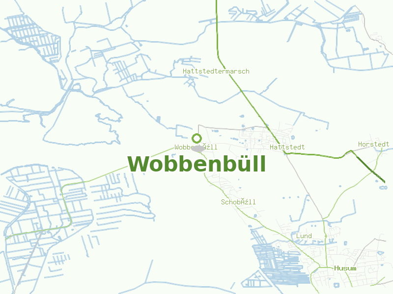 Karte von Wobbenbüll