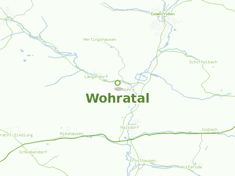 Karte von Wohratal