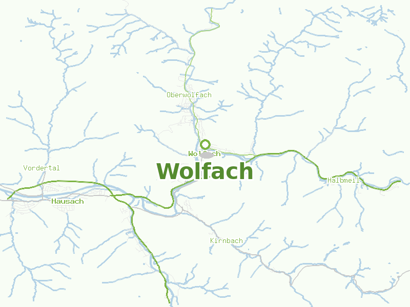 Karte von Wolfach