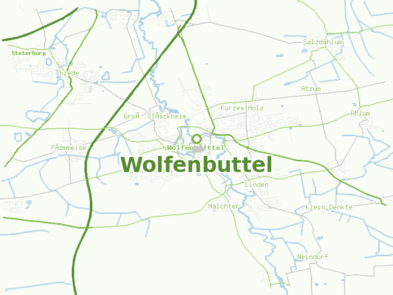 Karte von Wolfenbuttel