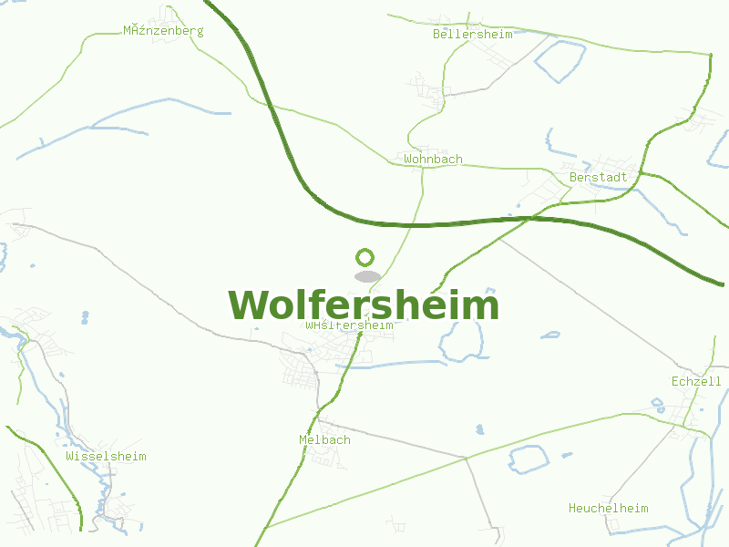 Karte von Wolfersheim