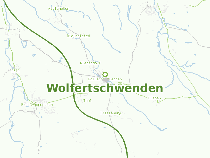 Karte von Wolfertschwenden