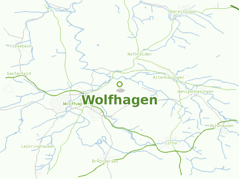 Karte von Wolfhagen