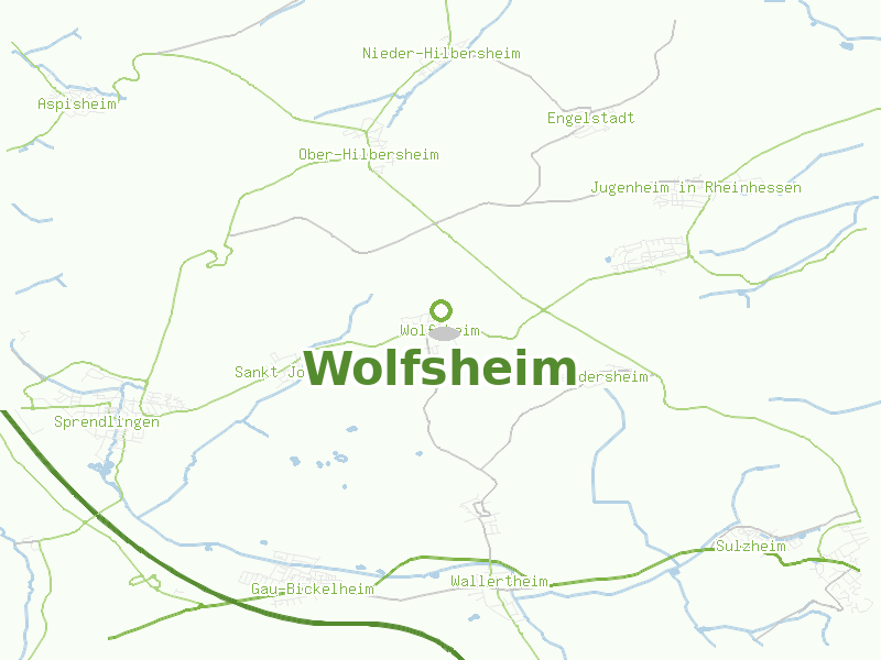 Karte von Wolfsheim