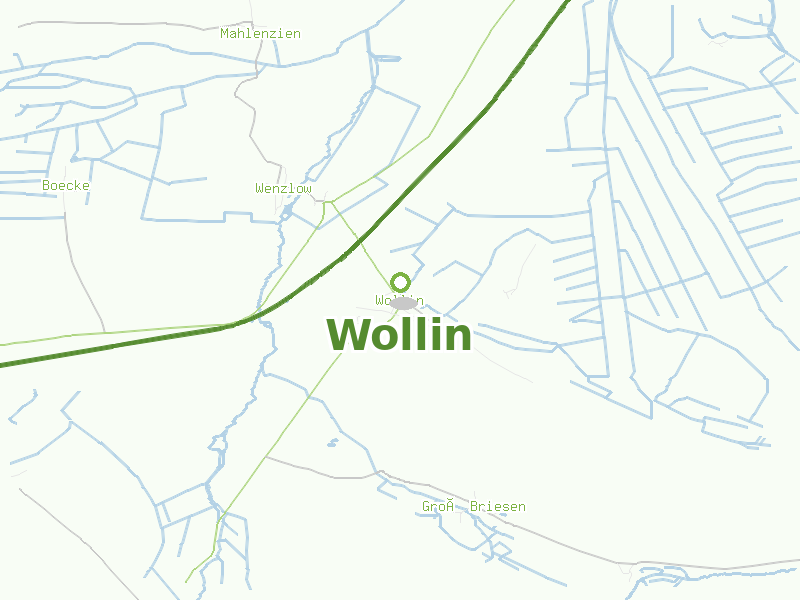 Karte von Wollin