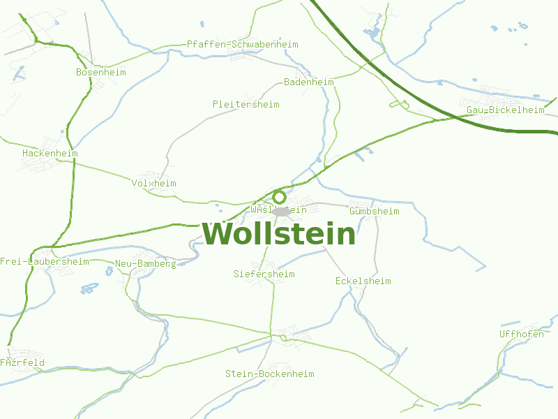 Karte von Wollstein