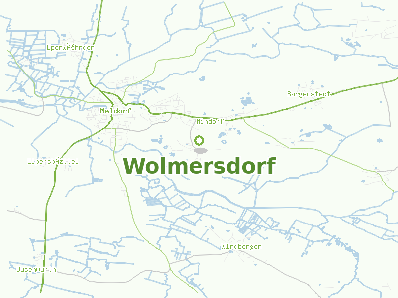 Karte von Wolmersdorf