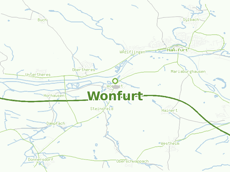Karte von Wonfurt