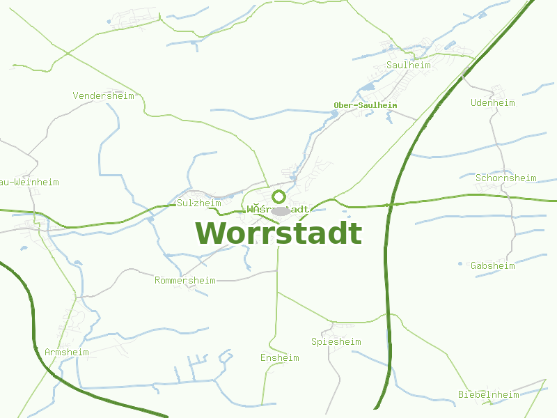 Karte von Worrstadt