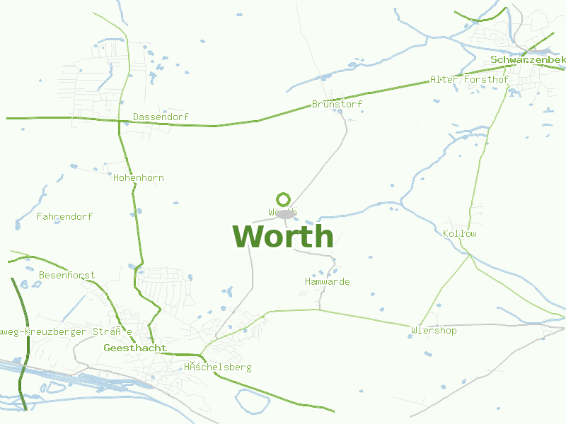 Karte von Worth
