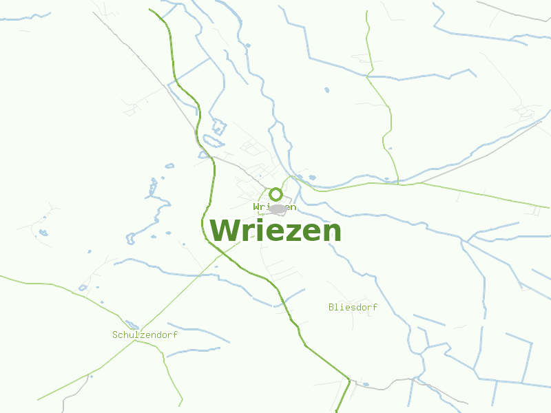 Karte von Wriezen