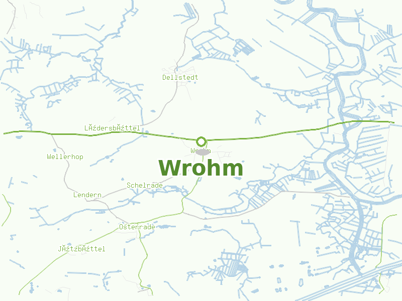 Karte von Wrohm