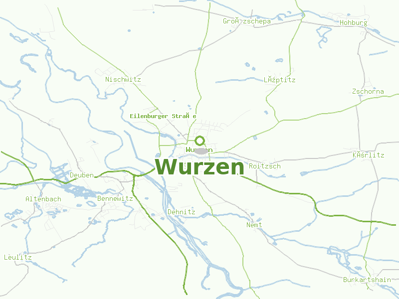 Karte von Wurzen