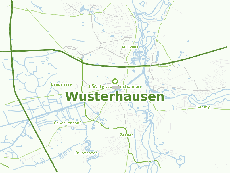 Karte von Wusterhausen