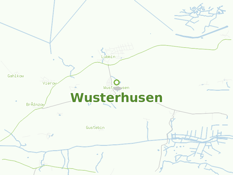 Karte von Wusterhusen