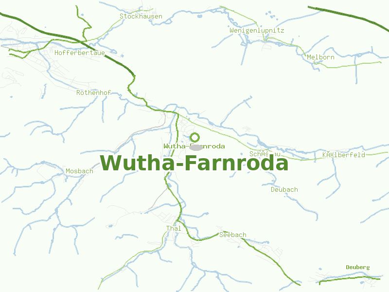 Karte von Wutha-Farnroda