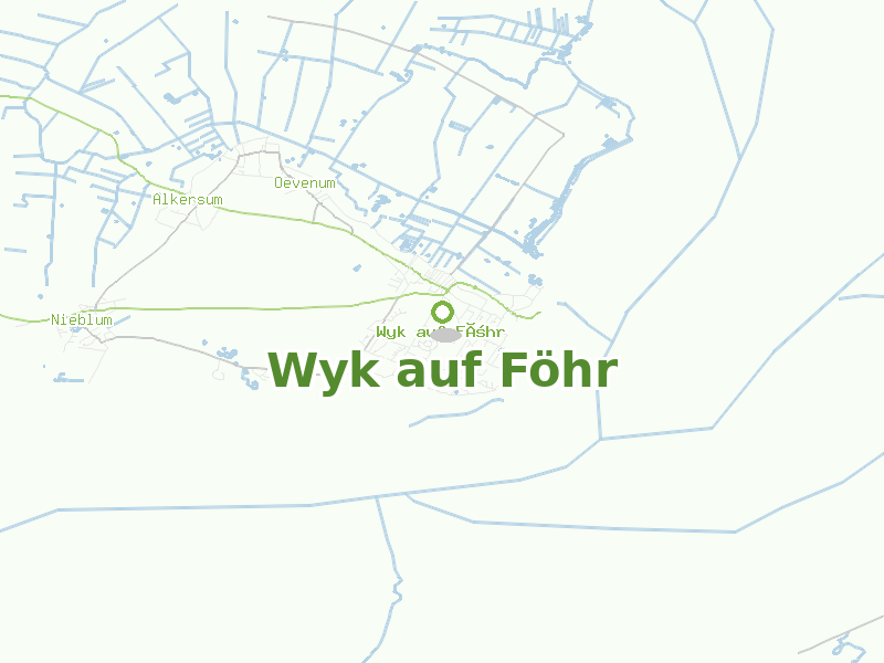 Karte von Wyk auf Föhr