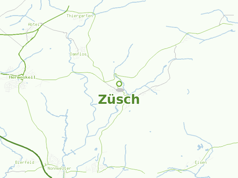 Karte von Züsch