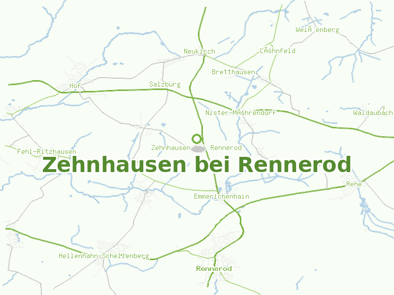 Karte von Zehnhausen bei Rennerod