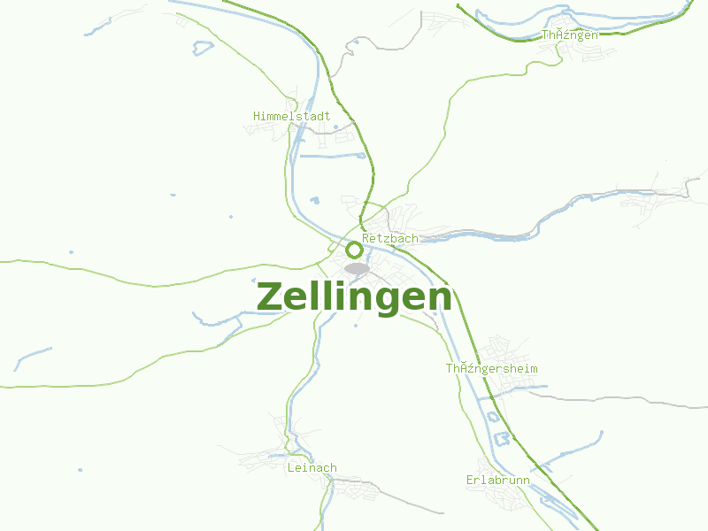 Karte von Zellingen