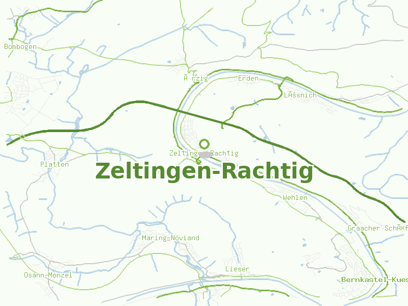 Karte von Zeltingen-Rachtig
