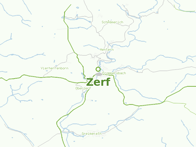 Karte von Zerf