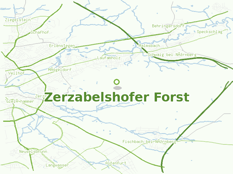 Karte von Zerzabelshofer Forst