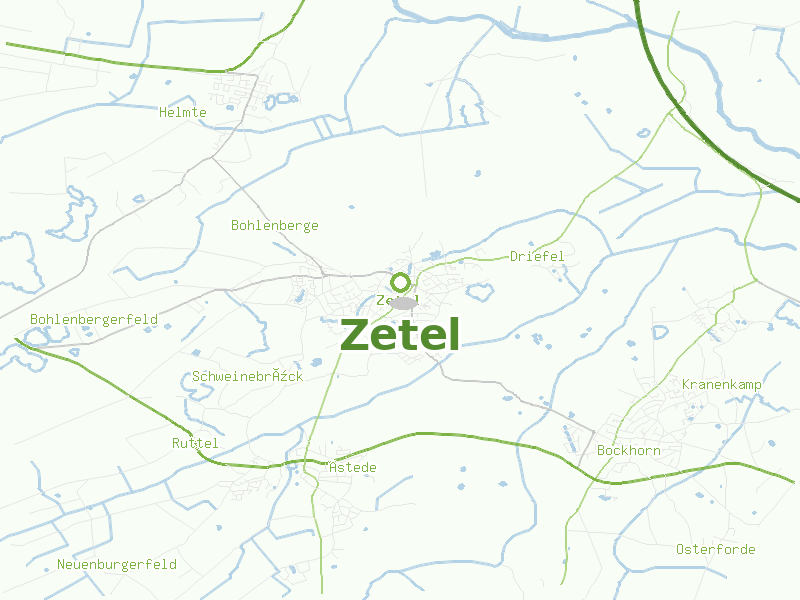 Karte von Zetel