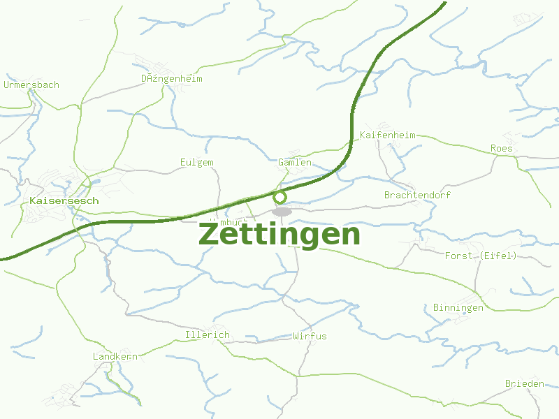 Karte von Zettingen