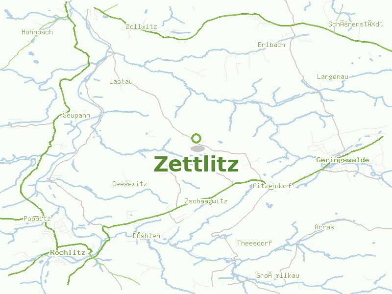 Karte von Zettlitz