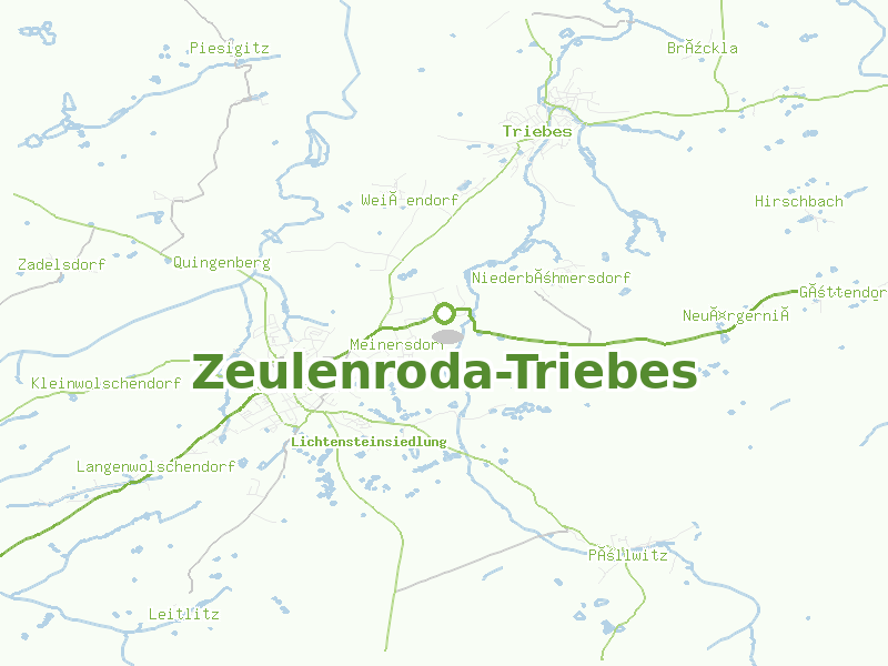 Karte von Zeulenroda-Triebes