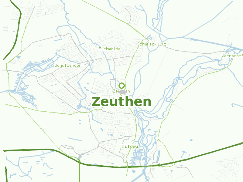 Karte von Zeuthen