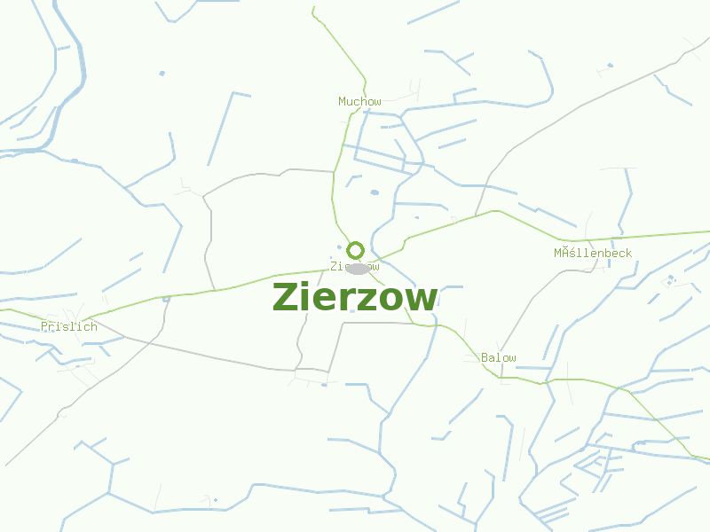 Karte von Zierzow
