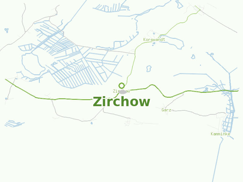 Karte von Zirchow