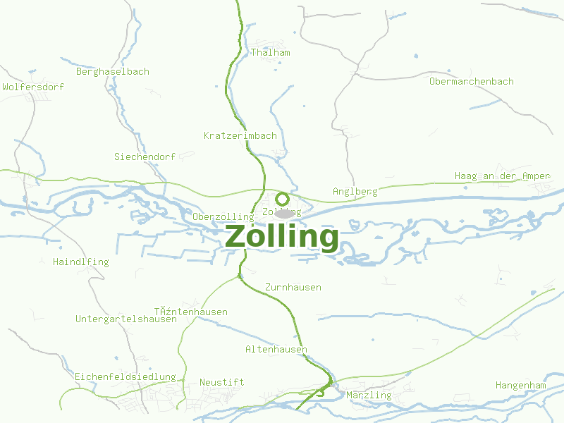 Karte von Zolling