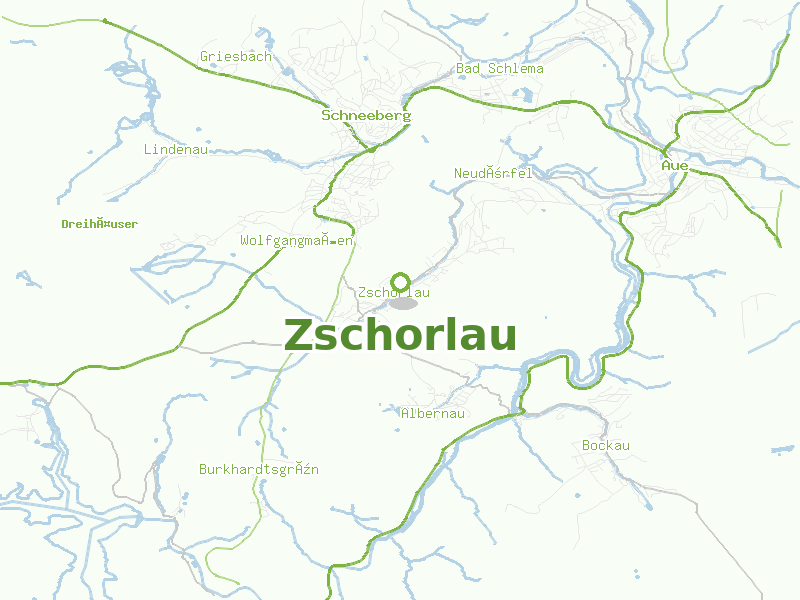 Karte von Zschorlau