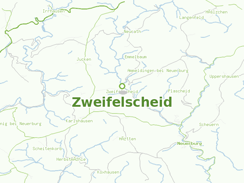 Karte von Zweifelscheid